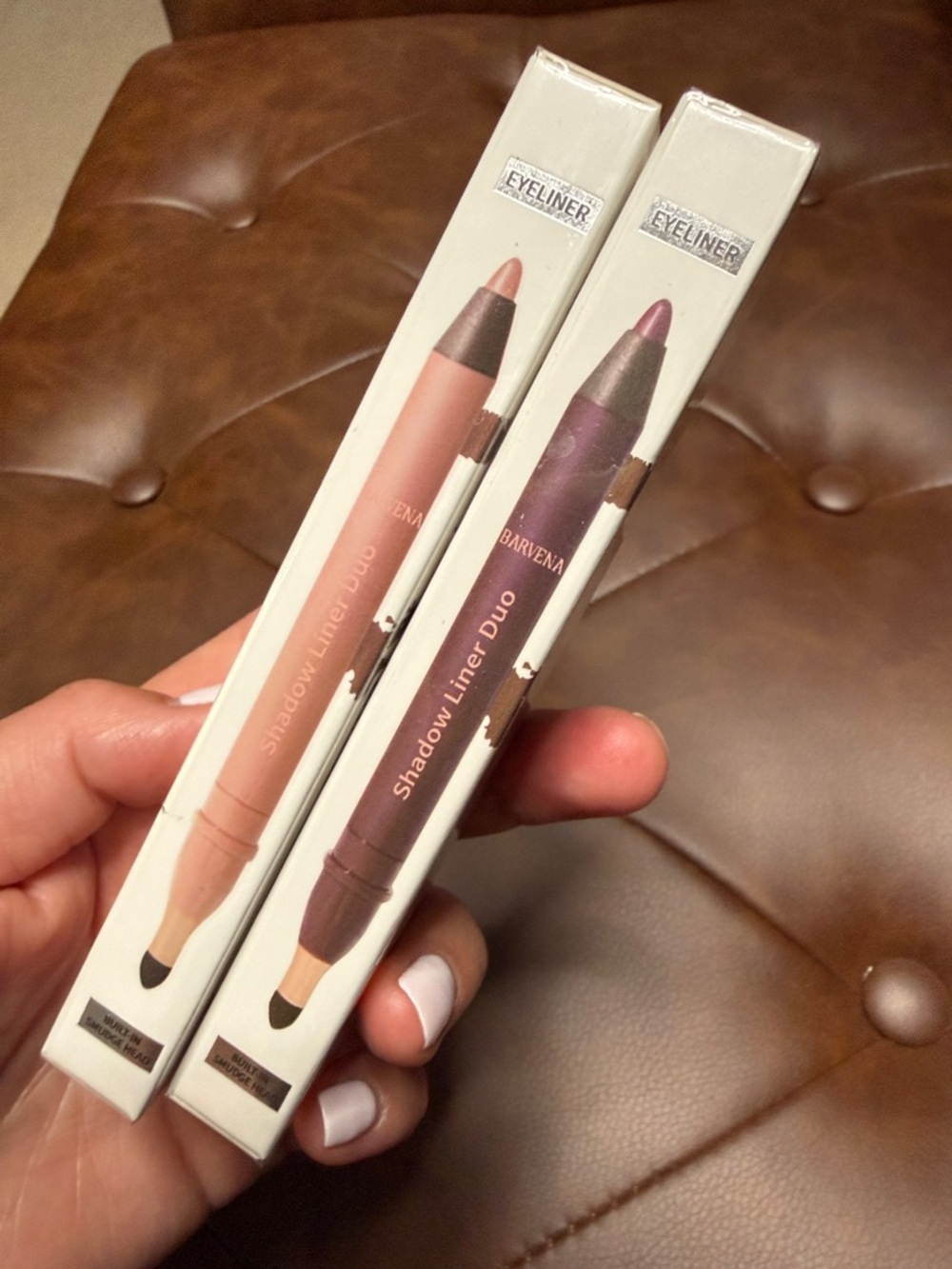 Shadow Liner Duo Eye Pencil - Pink & Purple